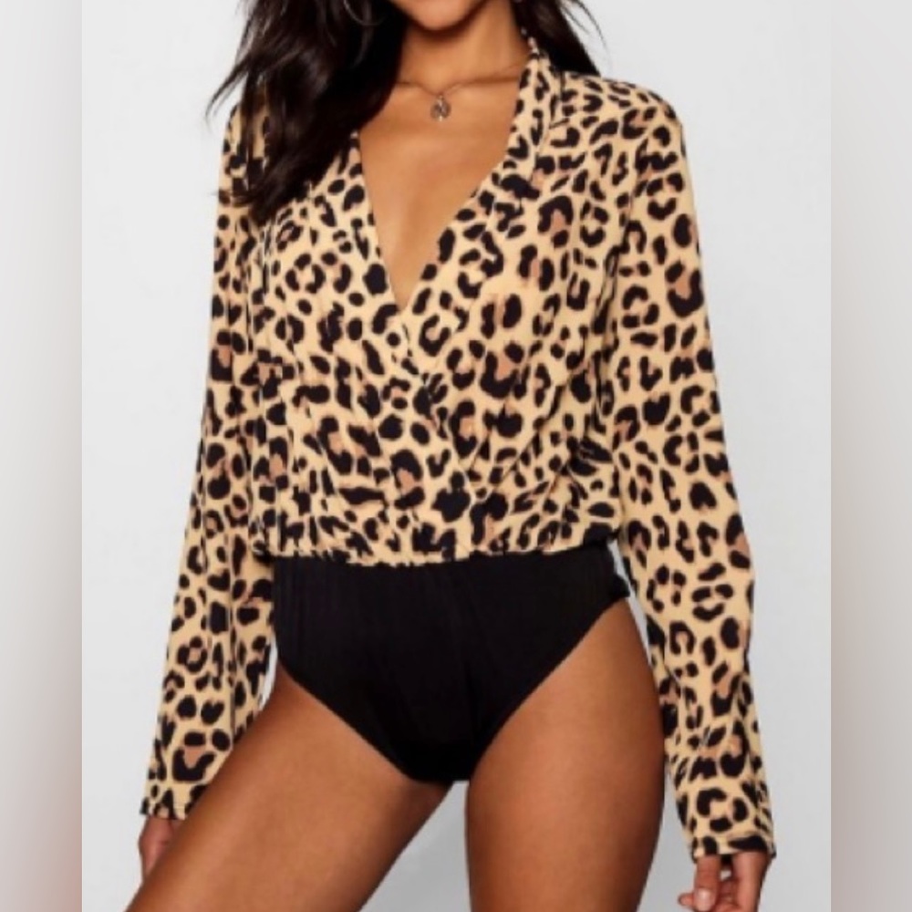 Zara Animal Print Bodysuit size S